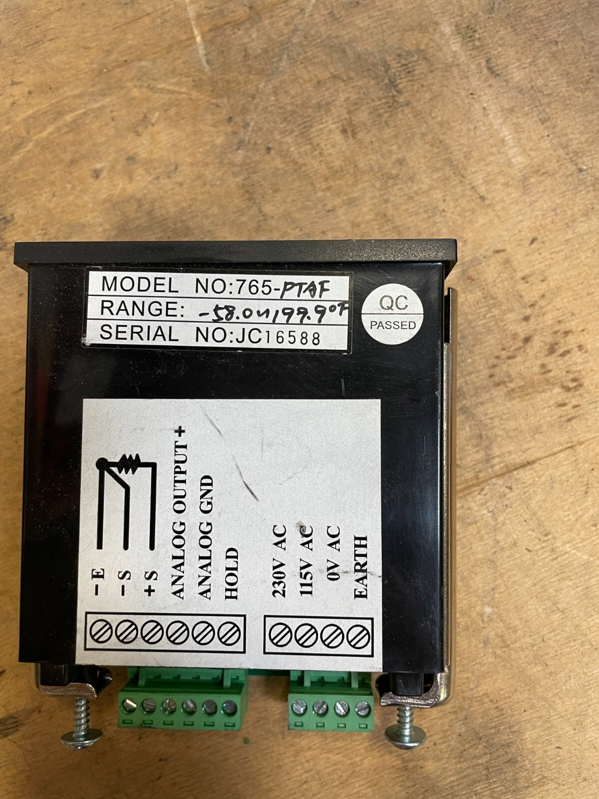 Jenco 768 Digital LED Display Pannel Mount Analog-Vol. Output Thermo.(BIN4.4.4)