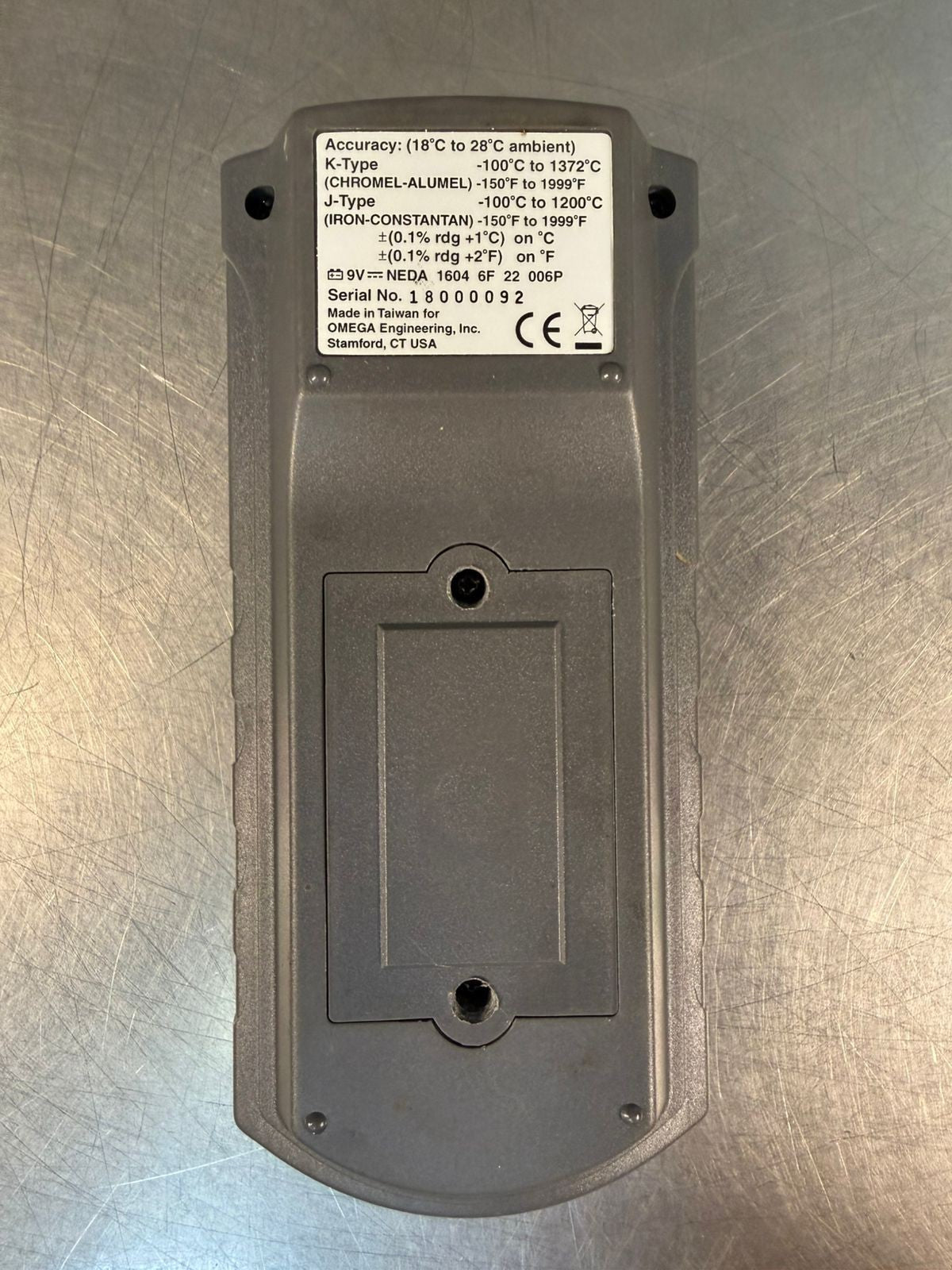 Omega Engineering HH501BJK Types J,K Thermometer                   (3.1.2)