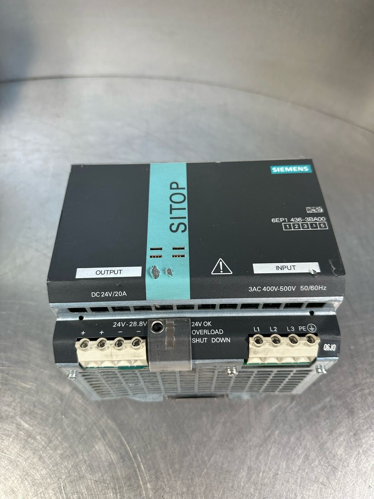 Siemens Sitop  MODULAR POWER SUPPLY 6EP1436-3BA00 output 24V/20A    (8.3.1)