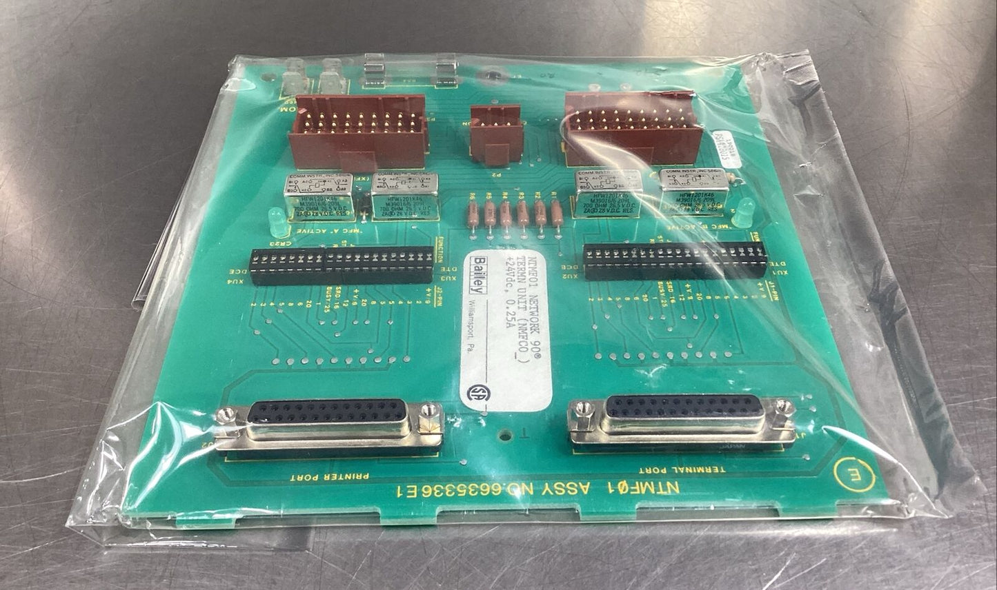 Bailey Controls  NTMF01  Termination Module ASSY #  6635336E1    Loc3C-25