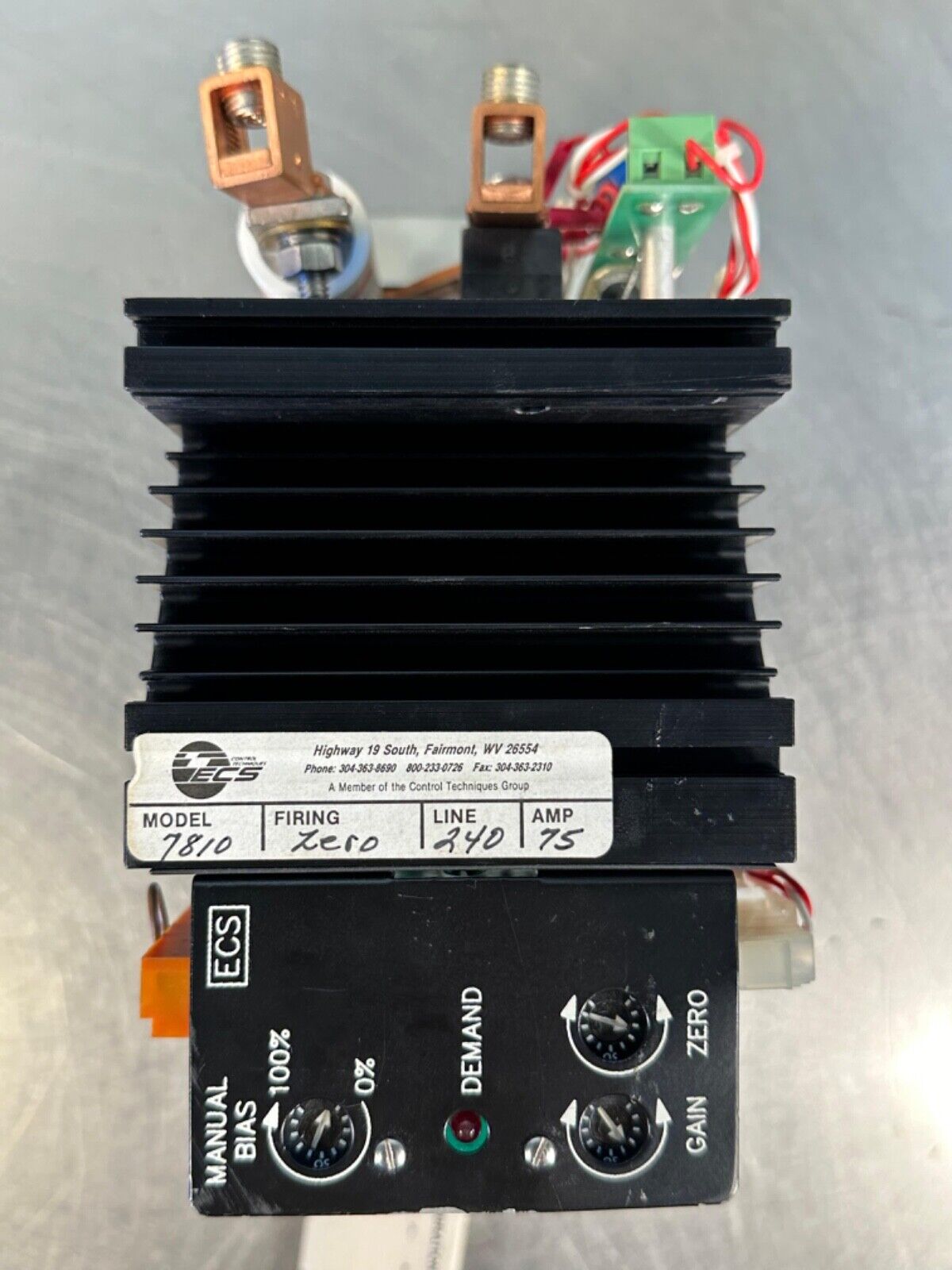 Electronic Control 7810-3-03-3-20-f03 Power Supply 75Amp. 240V (1D-22)