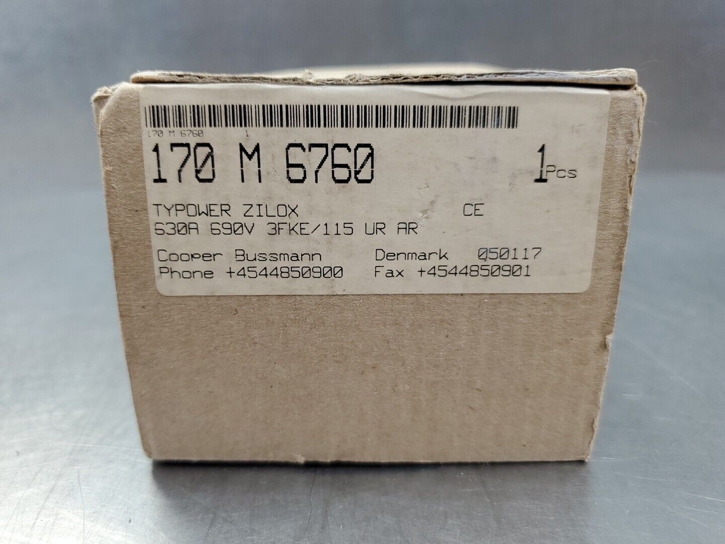 COOPER/BUSSMANN 170M6760 Fuse, 630A 690V.                                  4D-40