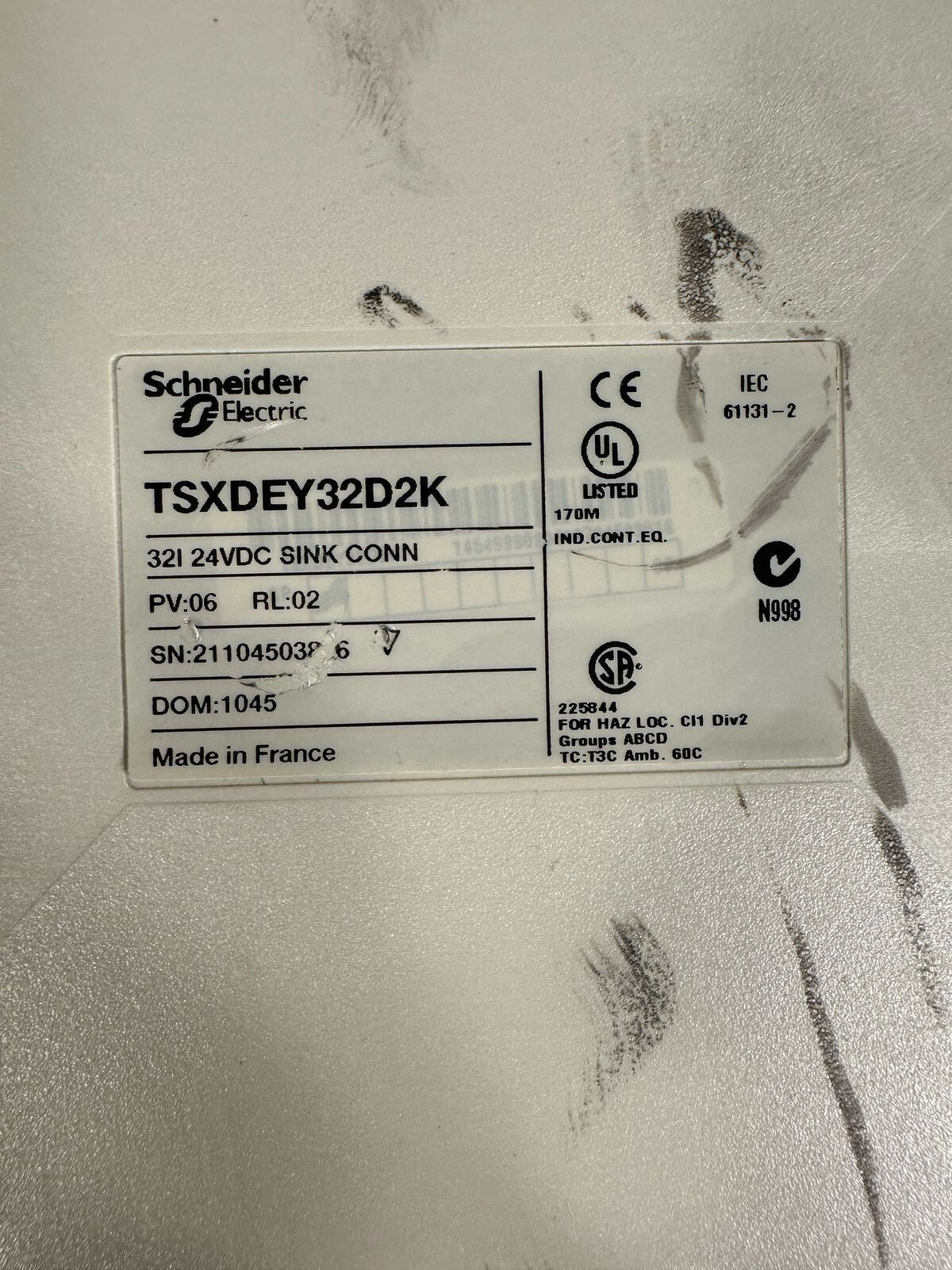 Schneider TSX Premium TSXDEY32D2K, 321 24VDC SINK CONNECTOR (6.2.2)