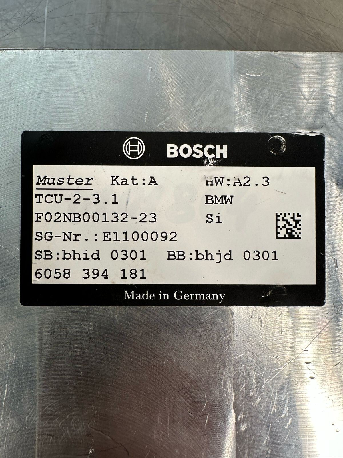 Bosch F02NB00132-23  6058 394 181 Module  BMW TCU 2-3.1             (6.4.5)