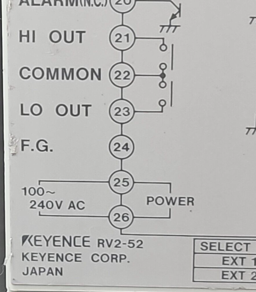 Keyence RV2-52 Multi-Function Digital Meter           (BIN3.4.5)