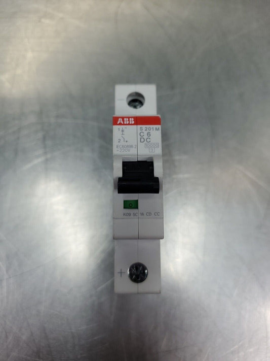 ABB S201M-C6DC Miniature Circuit Breaker, 6A 220V.                         4D-36
