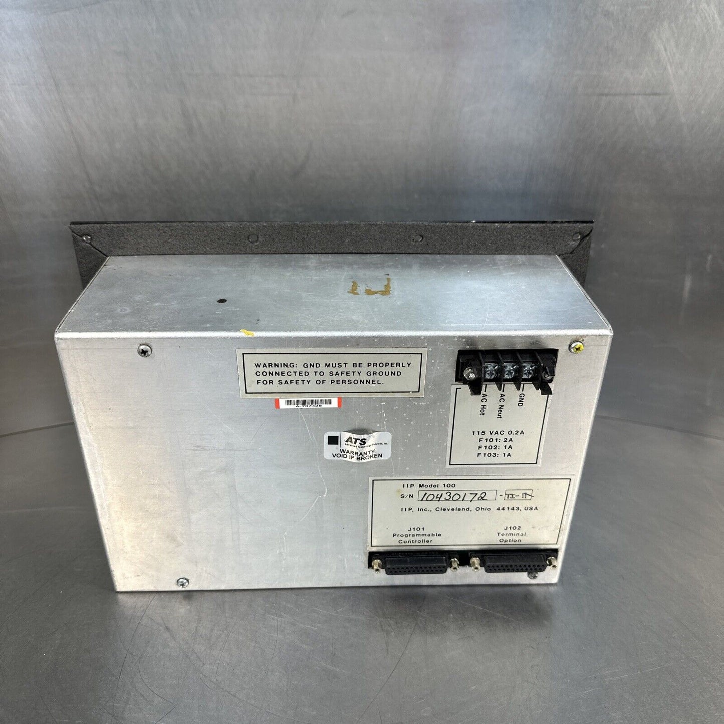 IIP Inc MODEL-100-PANEL Control Board Panel Operator Station  (BIN-2.2.5)