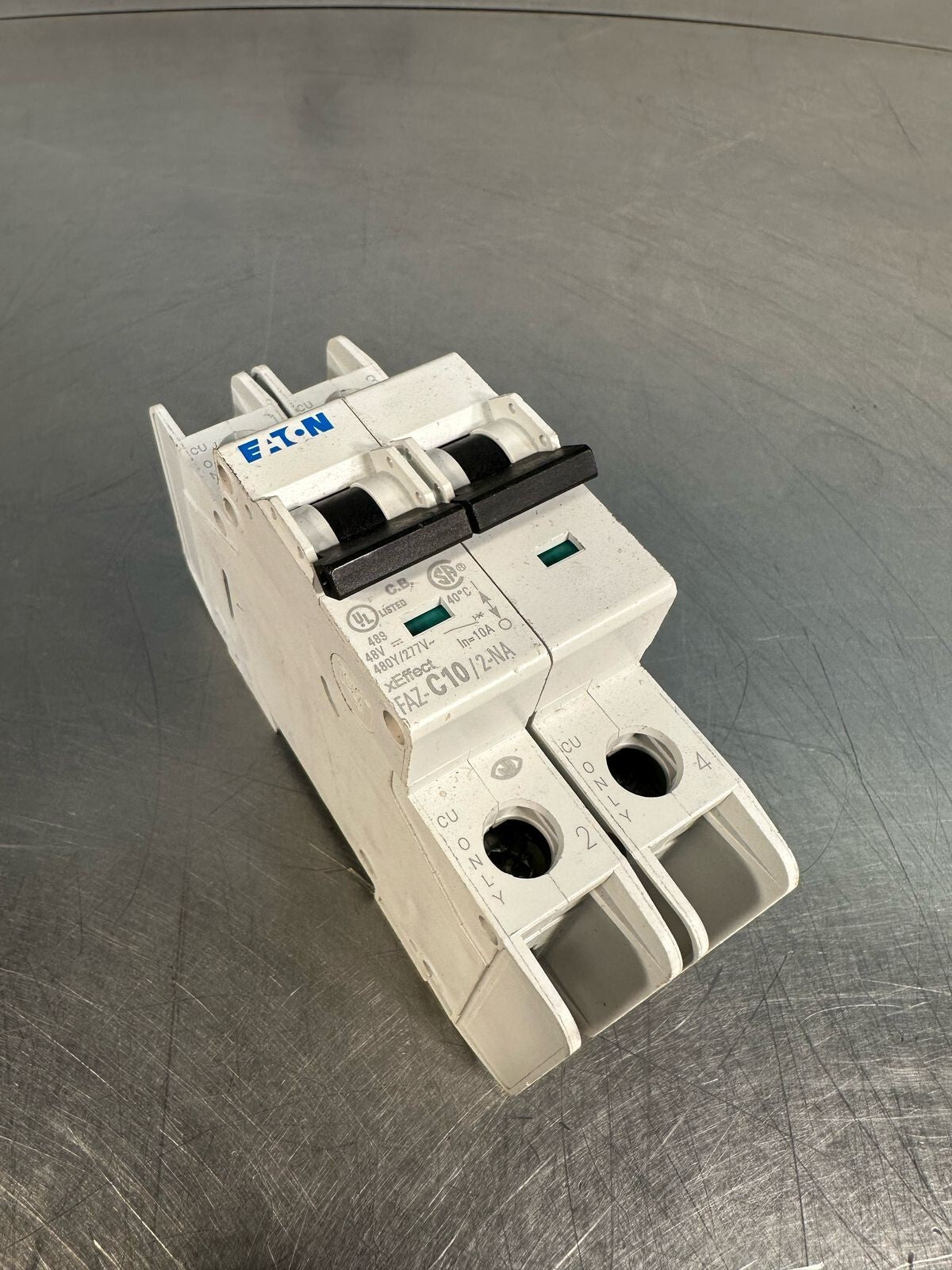 Eaton FAZ-C10/2-NA 10A, 2P, 277/480V Circuit Breaker                (5.4.2)