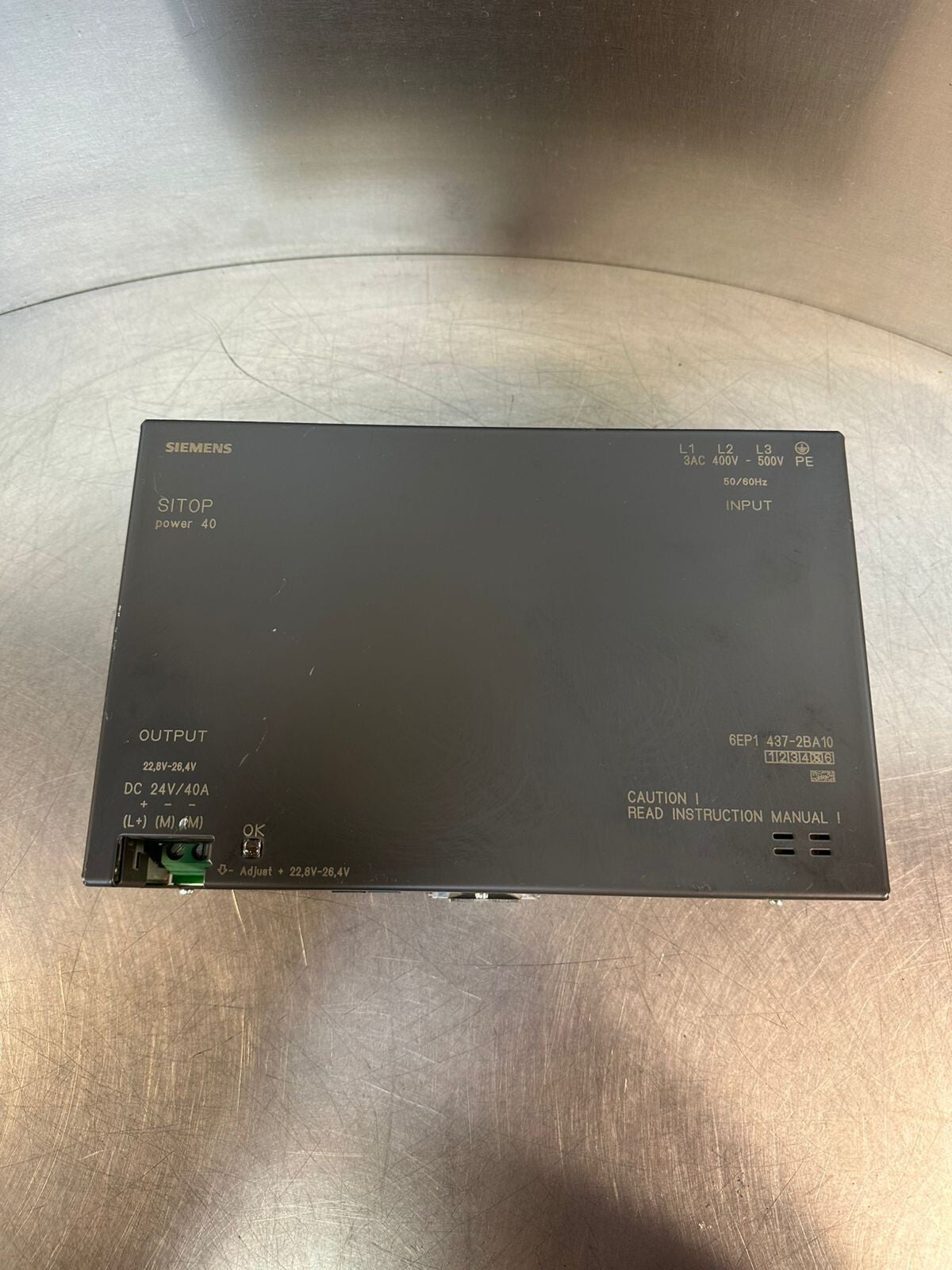 Siemens 6EP1 437-2BA10 Sitop Power 40 6EP14372BA10 DC 24V / 40A    (5.6.5)
