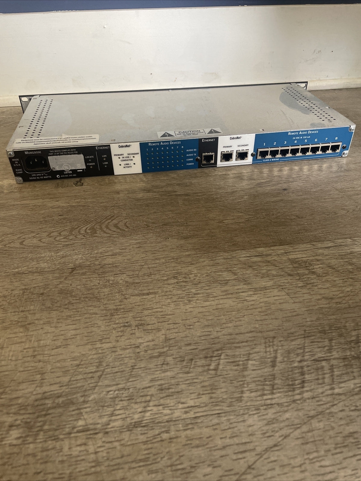 RANE Mongoose Remote Audio CobraNet Interface Digital Audio Matrix @bin1.5.2