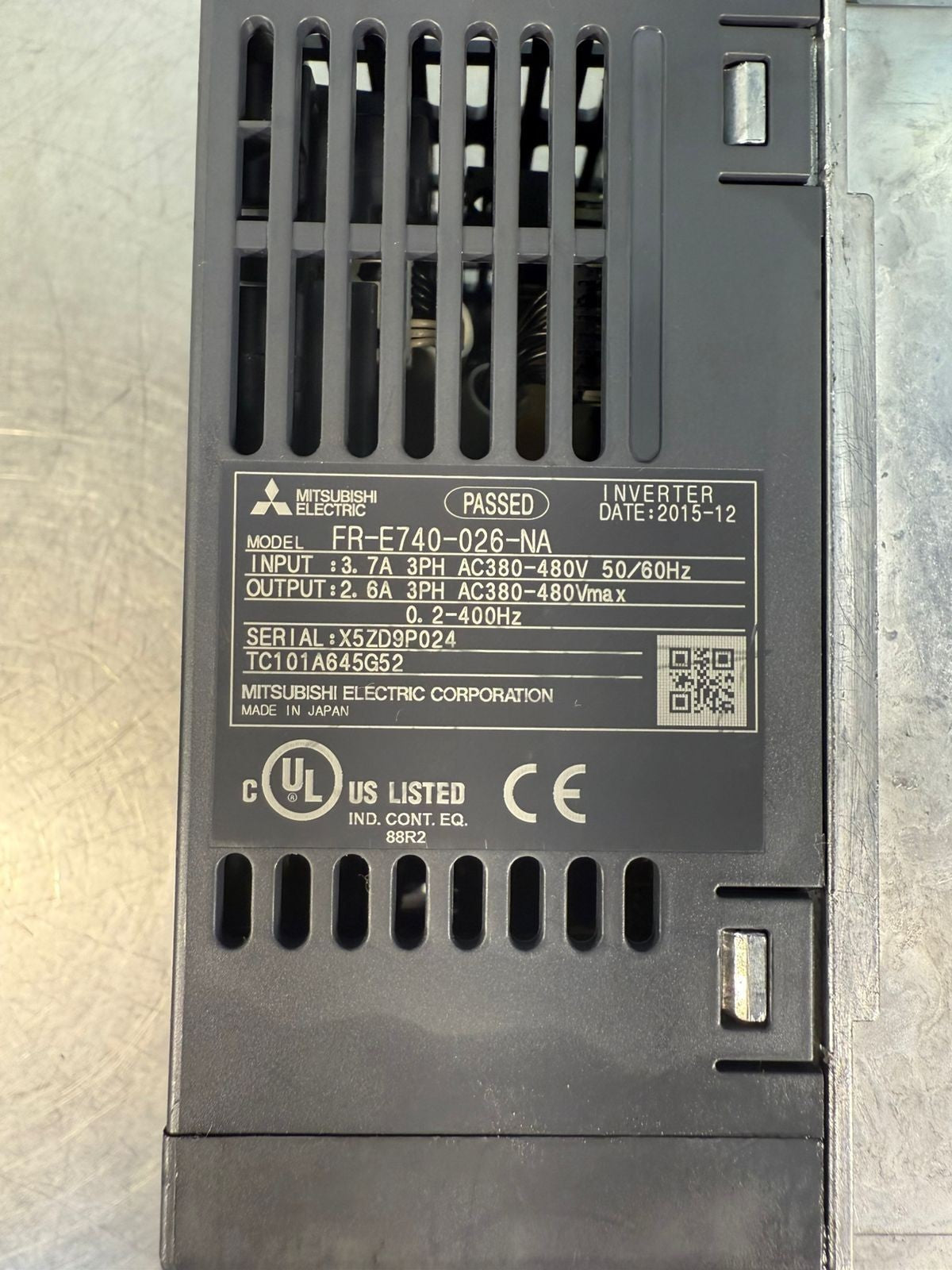 Mitsubishi  FR-E740-026-NA 3 Ph AC380-480V                         (3.6.2)