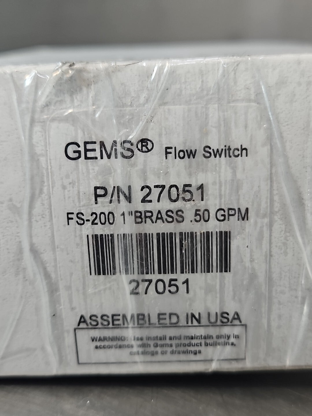 GEMS 27051 Flow Switch Sensor                                           (BIN545)