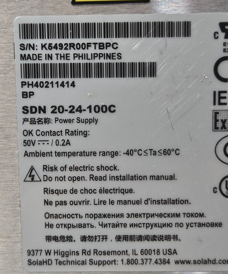 Sola SDN 20-24100C Power supply                                         (BIN731)