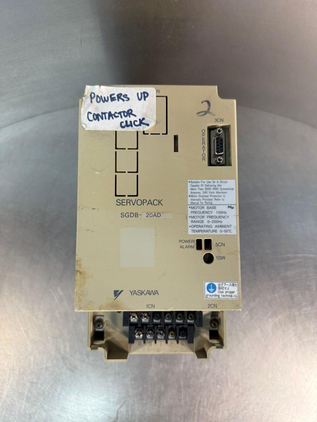 Yaskawa  SGDB-20ADG Servopack 3Ph                         (8.3.8)