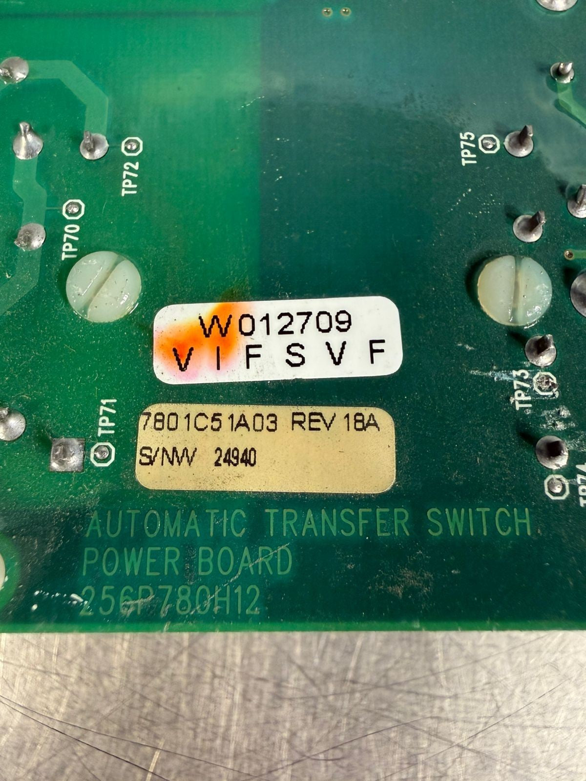 Aut. Transf Switch Power Board 256P780H12 7801C51A03               (5.4.5)