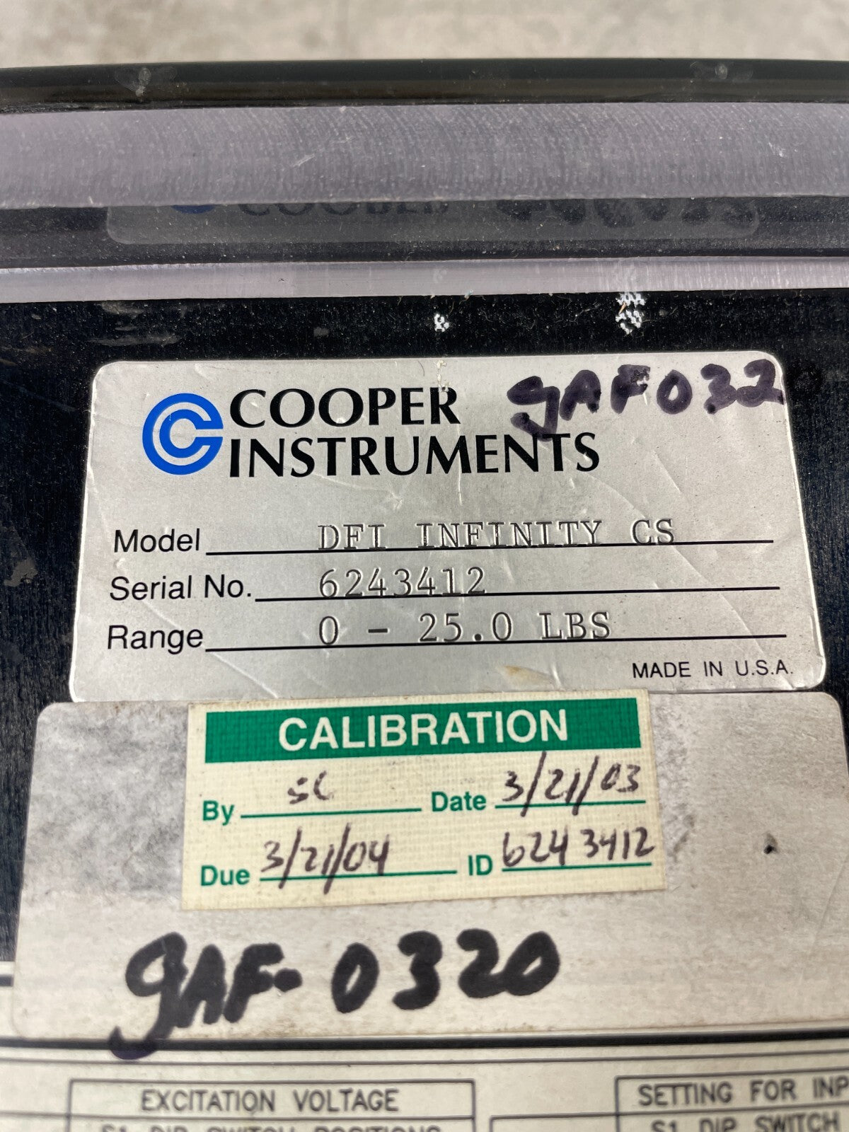 Cooper Instruments DFI INFINITY CS Pressure Strain Digital Gauge @3.3.5