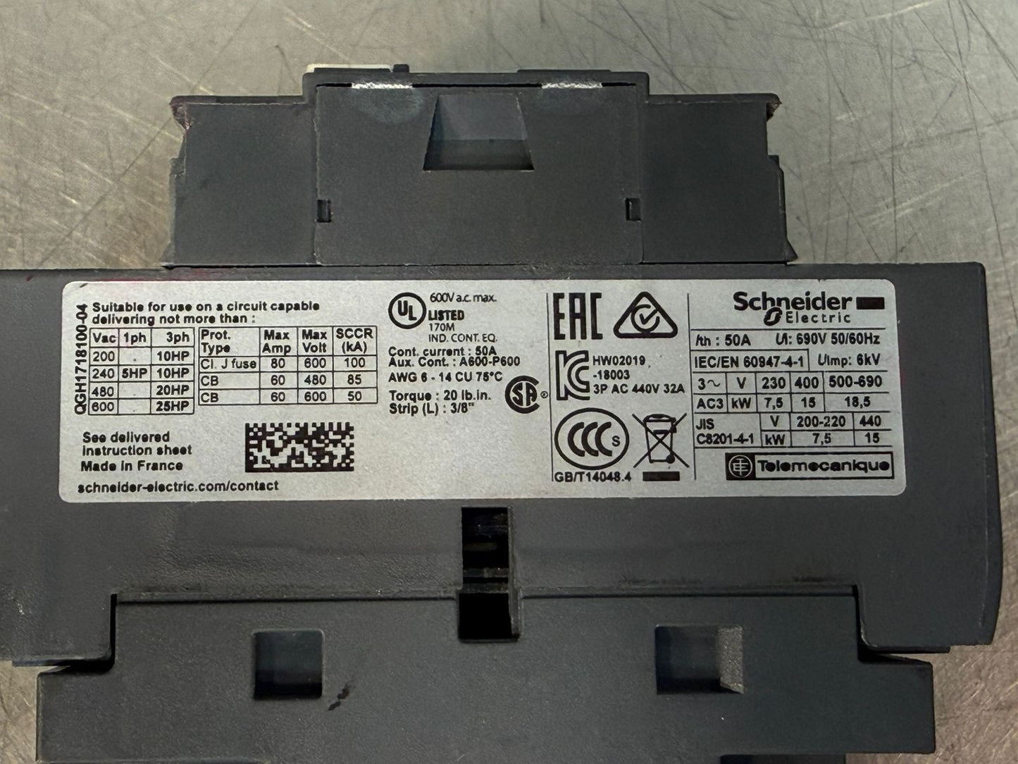 Schneider Electric Lc1d32-Kue 100-250VDC/VAC  LC1D32 KUE           (4.1.3)