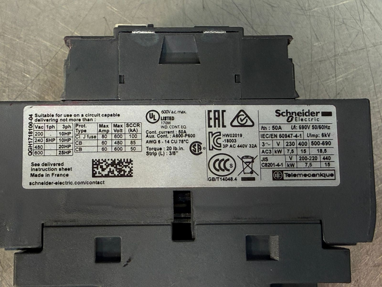 Schneider Electric Lc1d32-Kue 100-250VDC/VAC  LC1D32 KUE           (4.1.3)