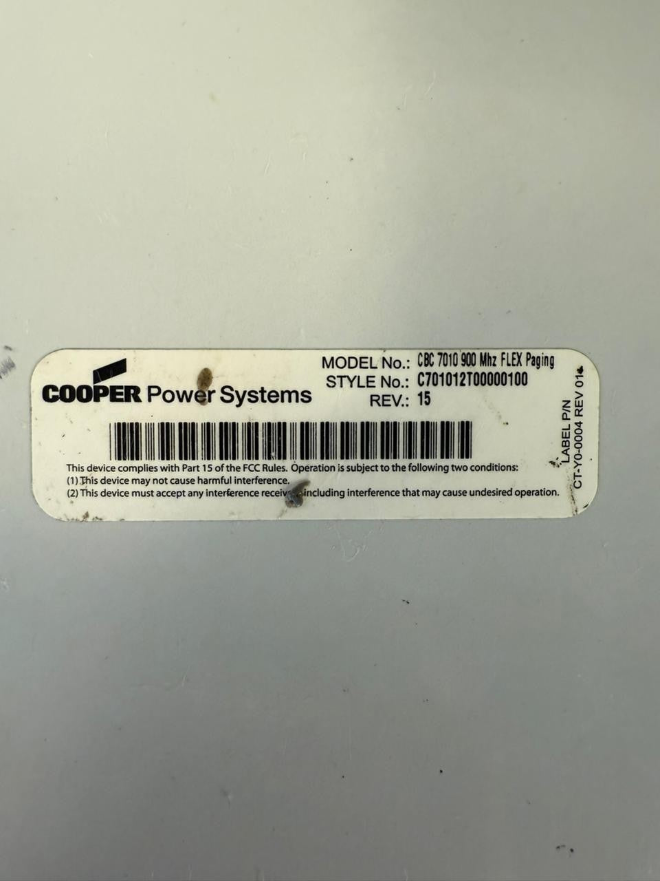 Cannon Cbc 7010-900 Mhz Flex Paging REV. 15  (5.5.1)