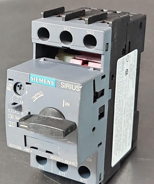 Siemens Sirius 3RV2011-0KA10 Motor Controller 3pole                      loc4A11