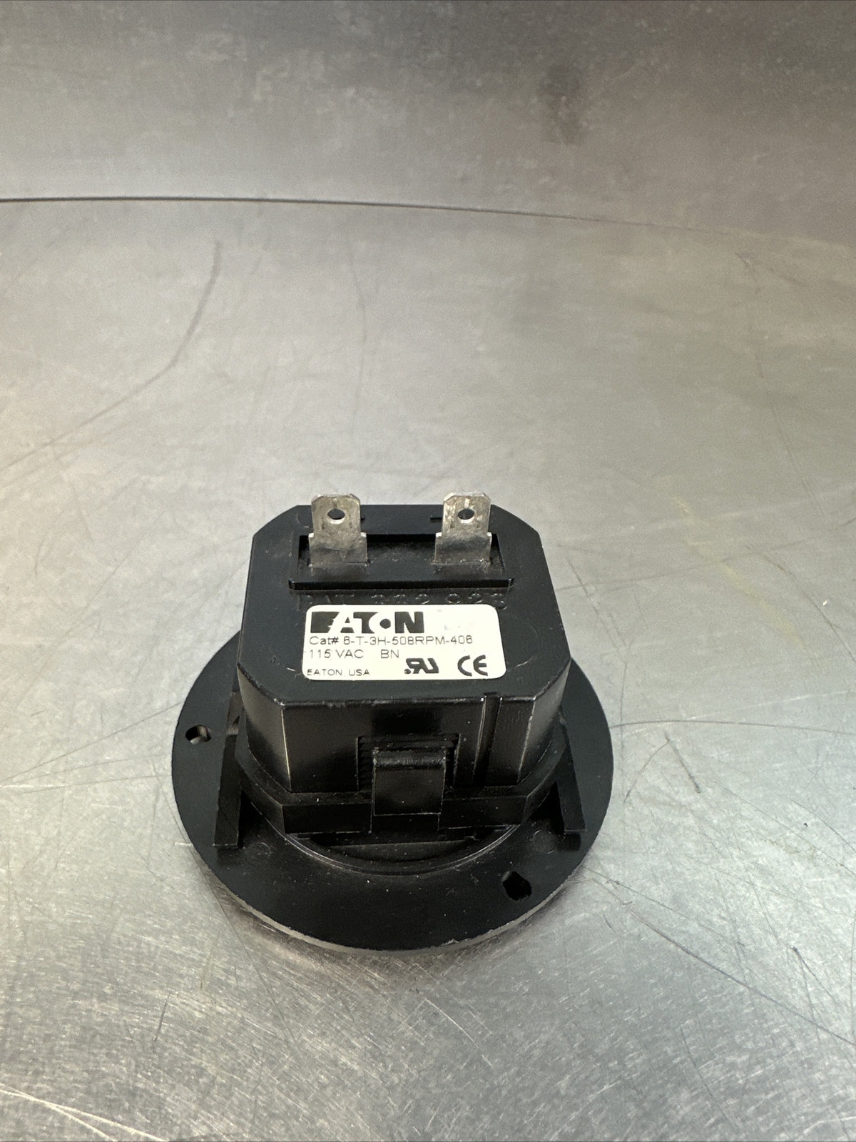 Eaton 6-Digit 406-Hour Time Meter 6-T-3H-508RPM-406 115VAC (BIN-1.5.5)