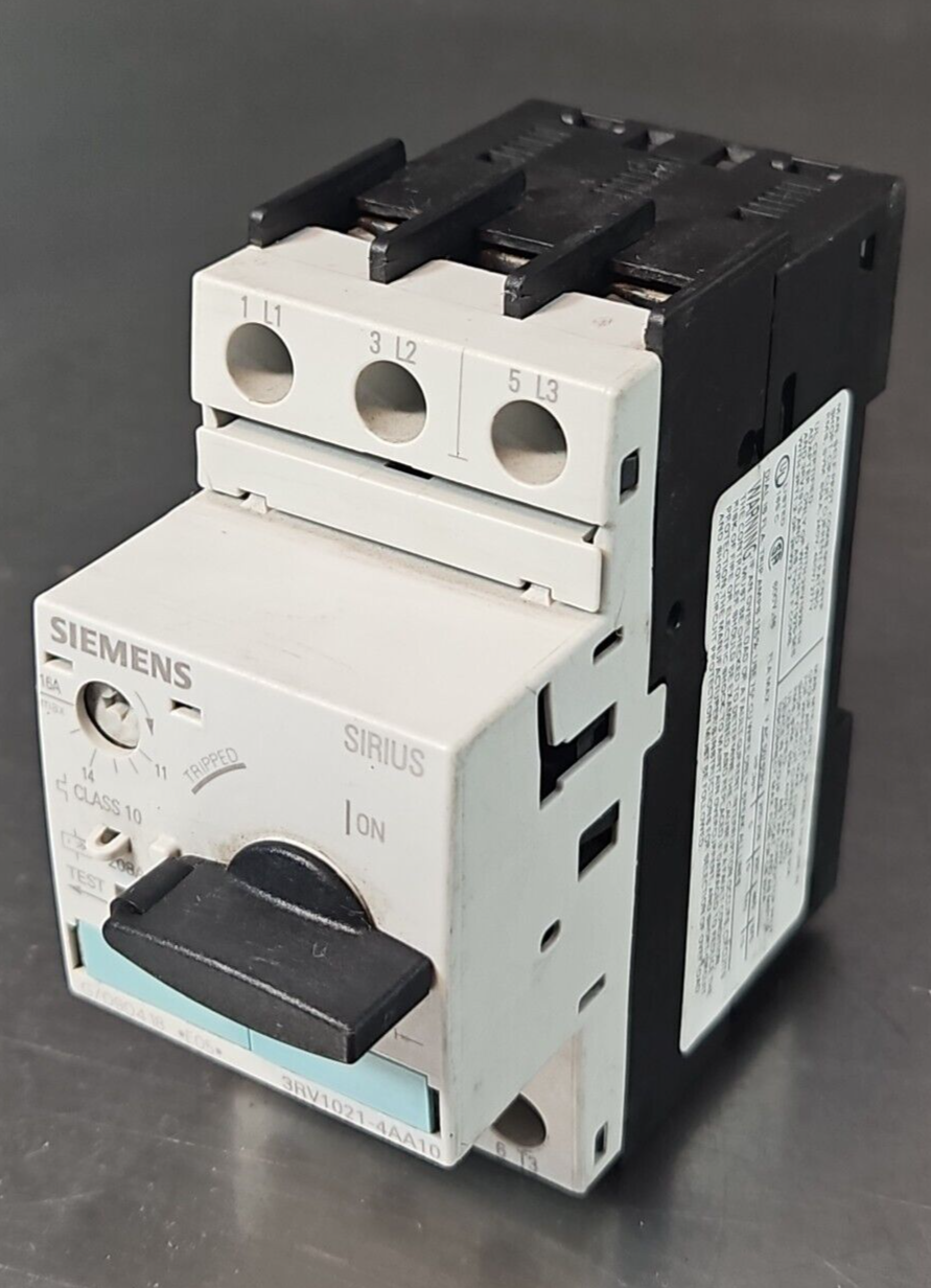 Siemens Sirius 3RV1021-4AA10 Motor Starter Circuit Protector             loc4A11