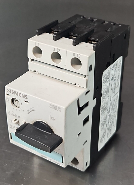 Siemens Sirius 3RV1021-4AA10 Motor Starter Circuit Protector             loc4A11