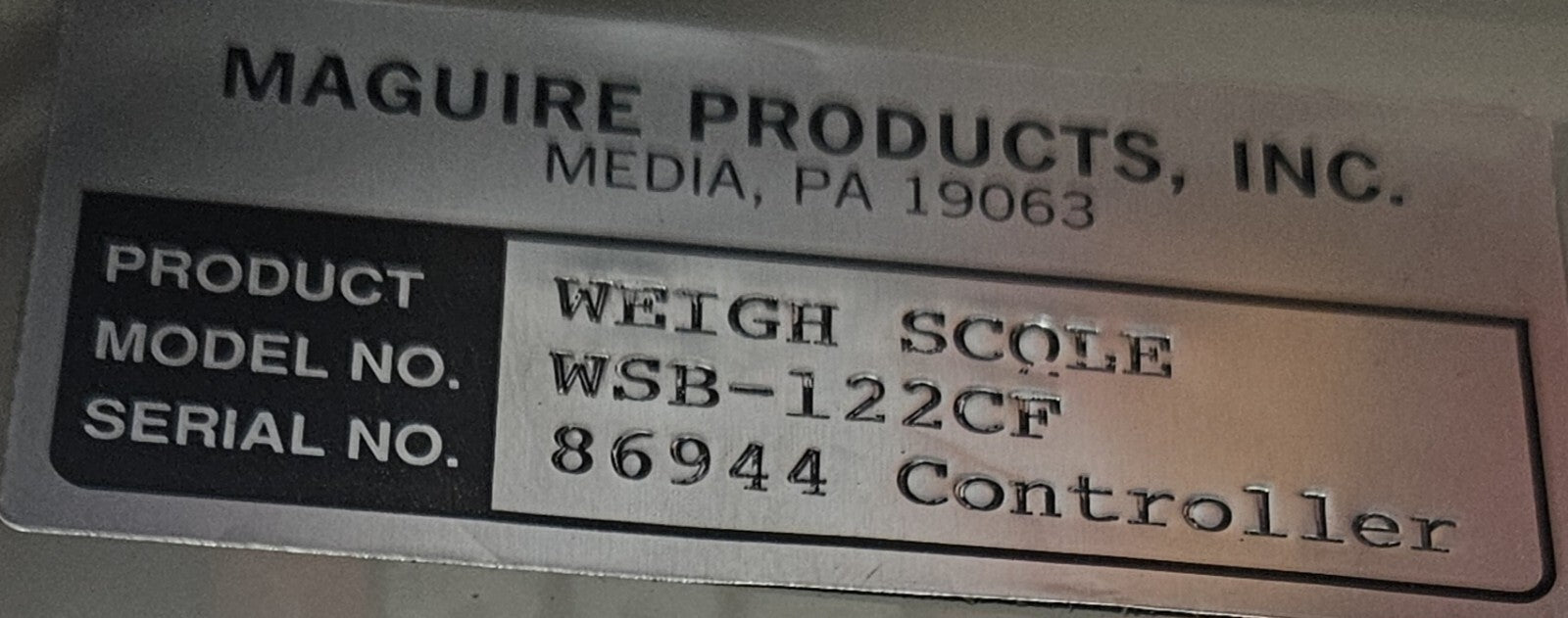 Maguire WSB-122CF Weigh Scole Controller                                (BIN761)
