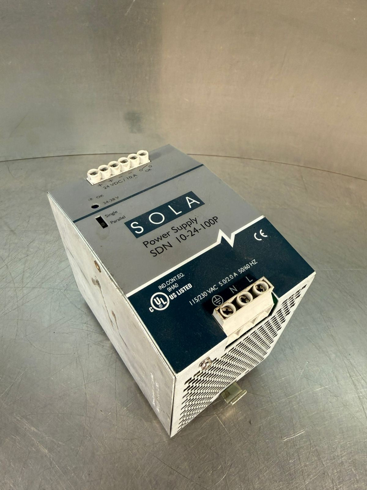 Sola SDN-10-24-100P Power Supply Mod. 115/230Vac 5.0/2.0A 50/60Hz  (5.4.2)