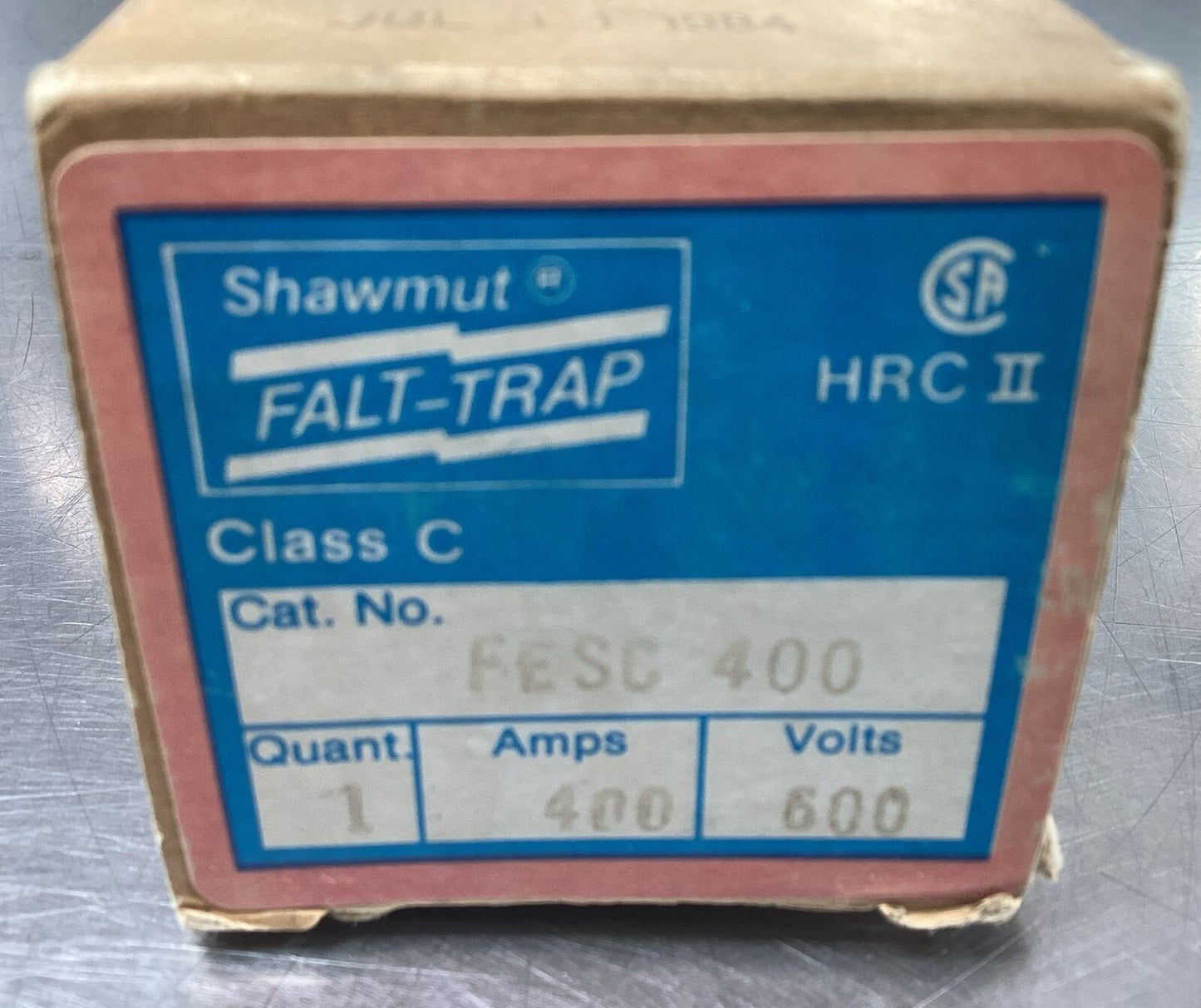 GOULD SHAWMUT  FESC400  400A 600V Class C Fuse      4E-36