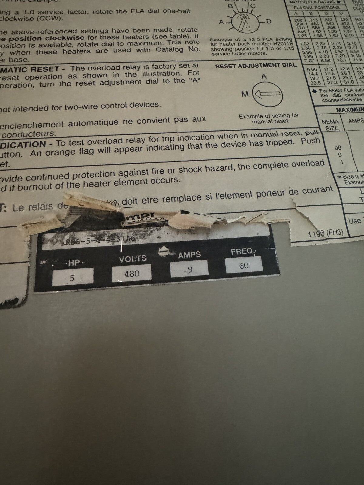 Benshaw RS6-5    RS654431A6     Solid State Motor Control  (BIN464)