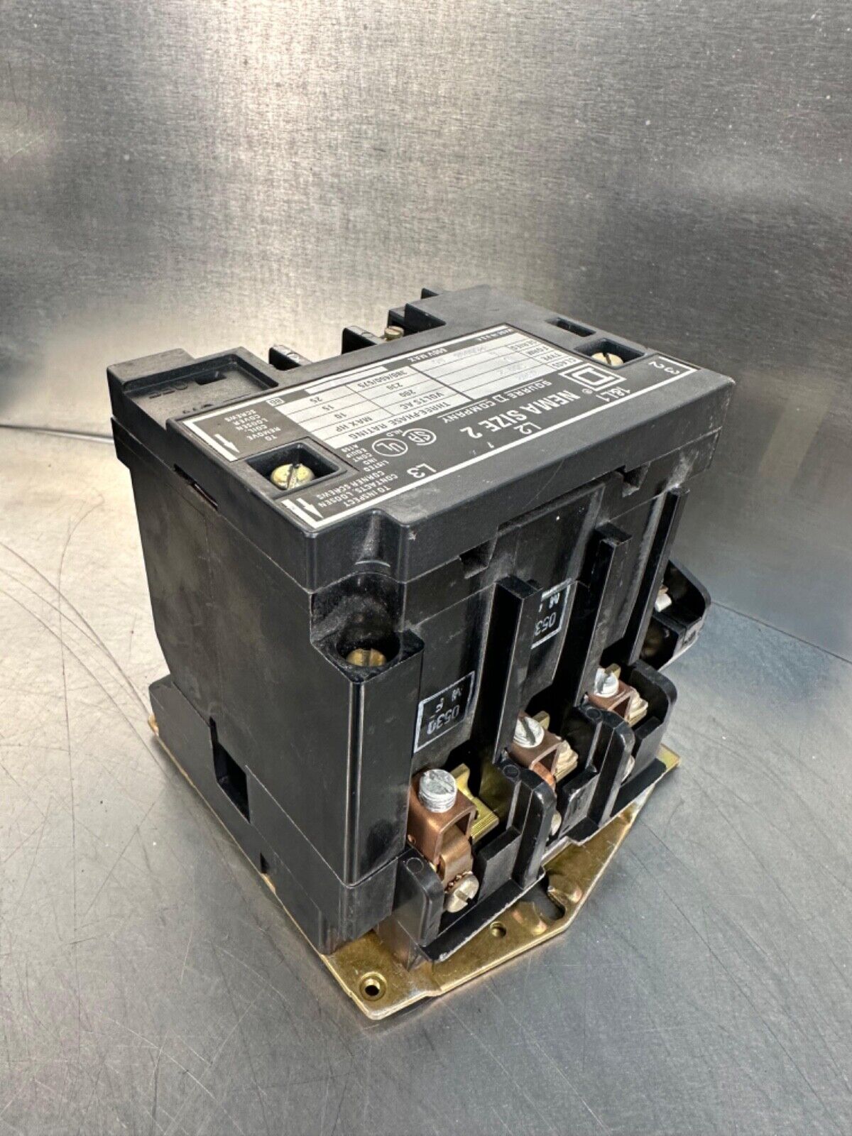 Square D 8502-SD02 Nema Size 2 Starter 600V 3Ph (4b-30)