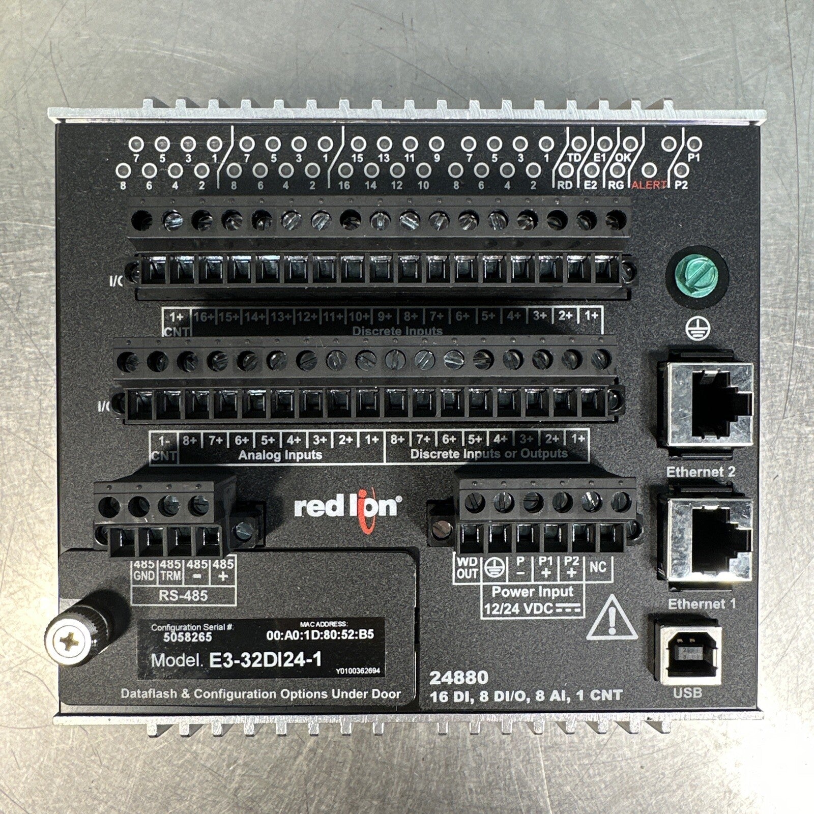 Red Lion E3-32DI24-1 I/O Module (BIN-1.3.4)
