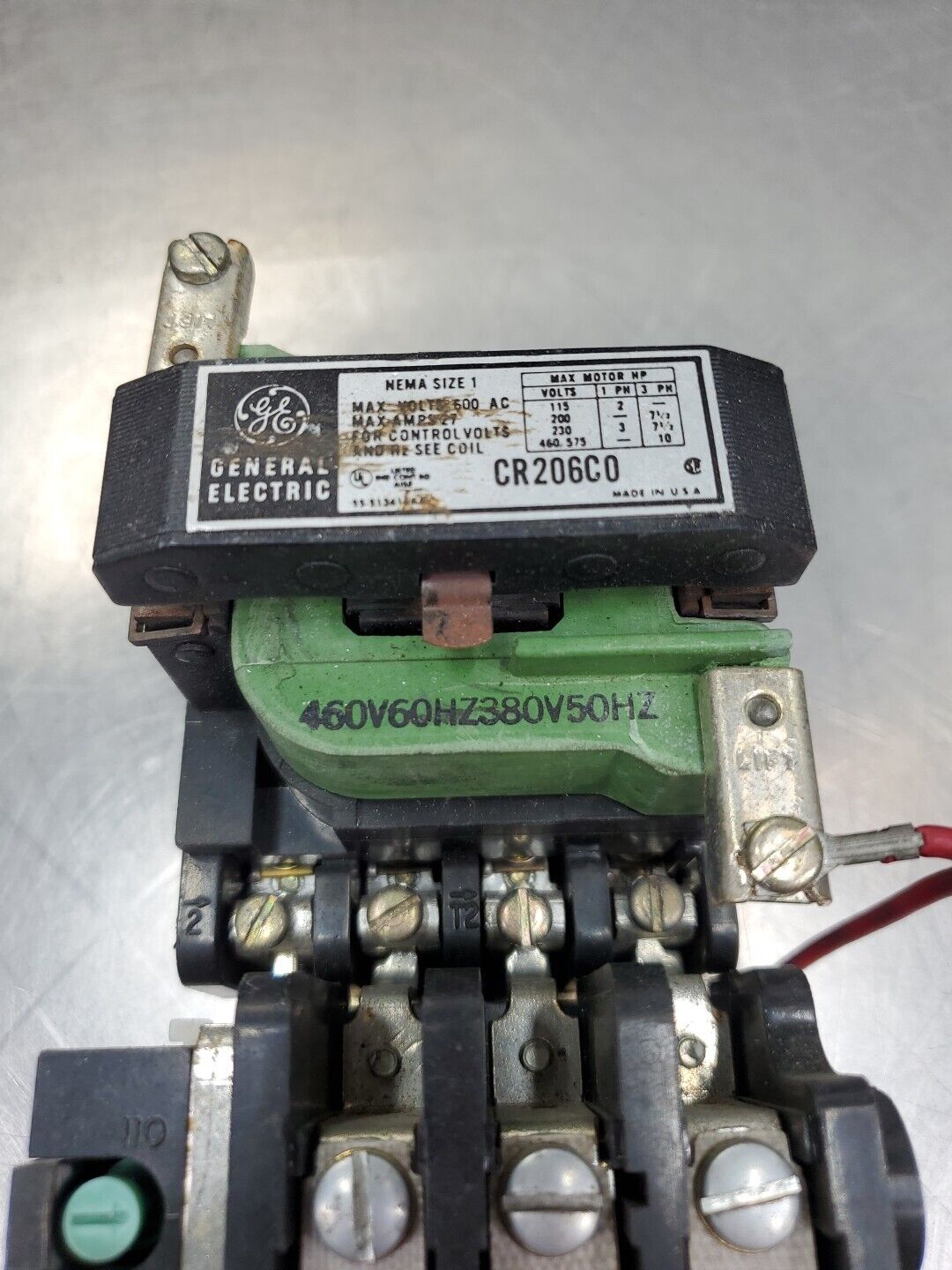 General Electric CR206C0 Contactor Starter, 600 VAC.                       4A-28