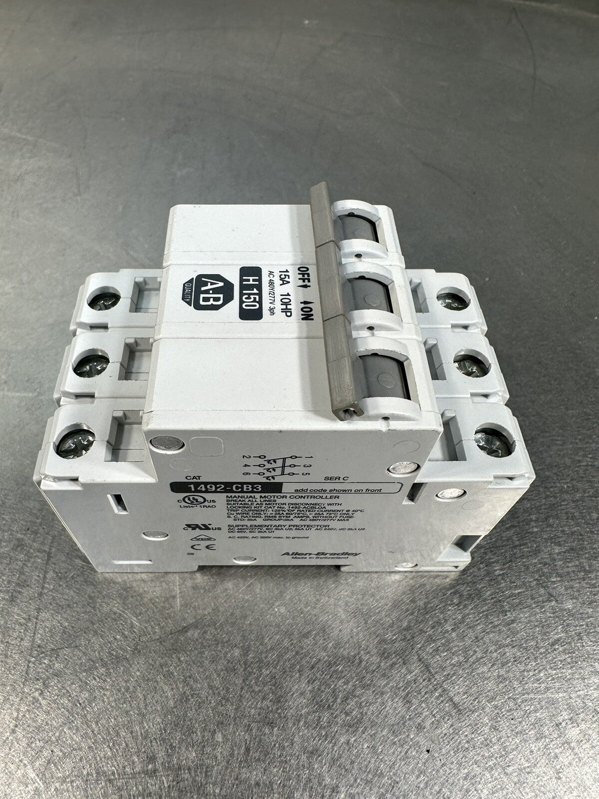 ALLEN-BRADLEY 1492-CB3 H 150 CIRCUIT BREAKER (BIN-1.1.1)