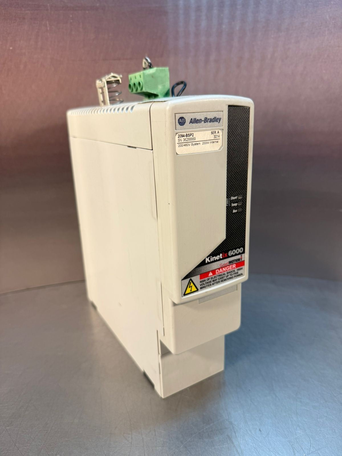 Allen Bradley 2094-BSP2 /A Bulletin 2094 Shunt Mod                (12.3.7)