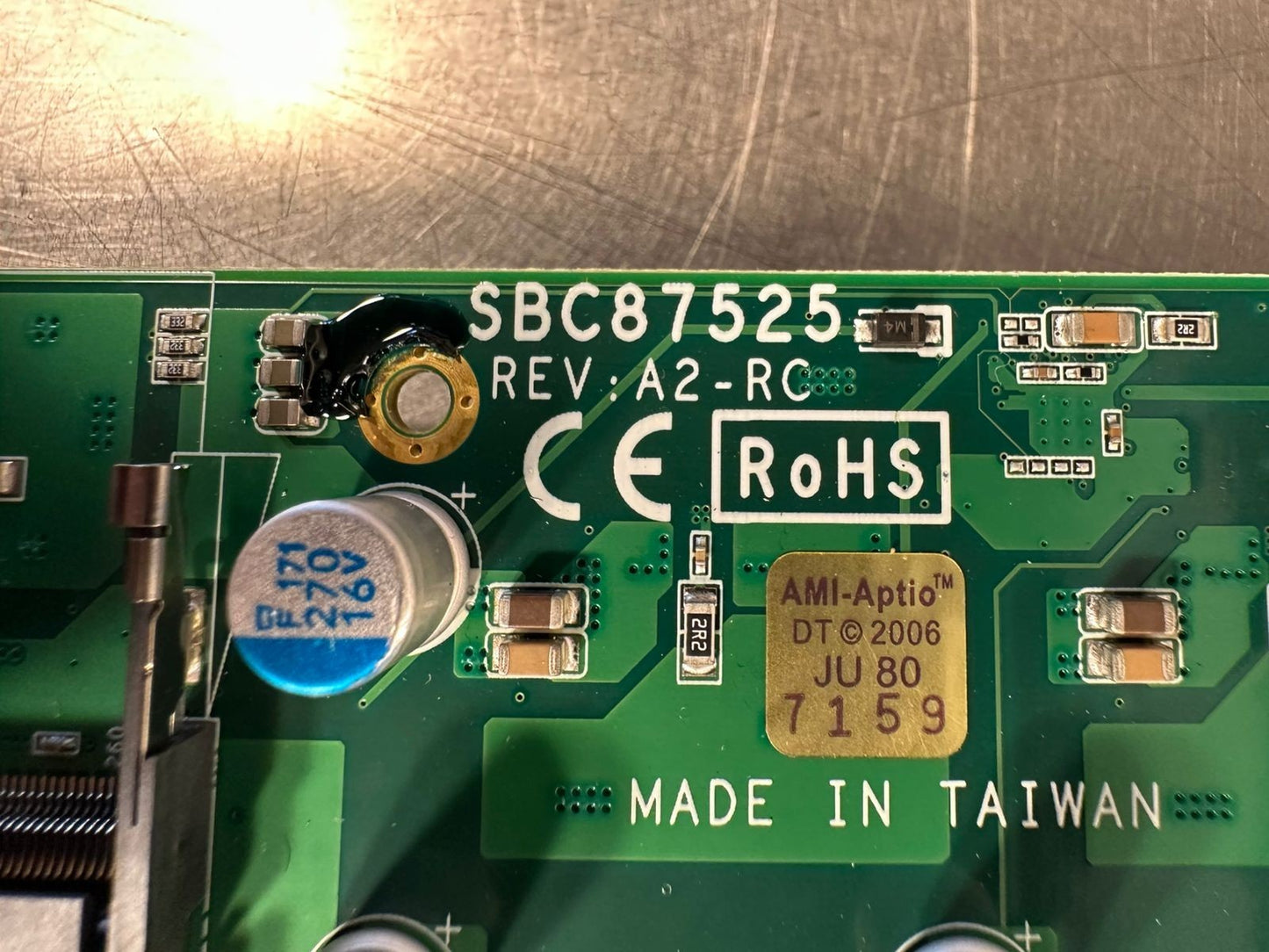 Axiomtek Industrial Motherboard SBC87525 Rev A2-RC (7.3.4)