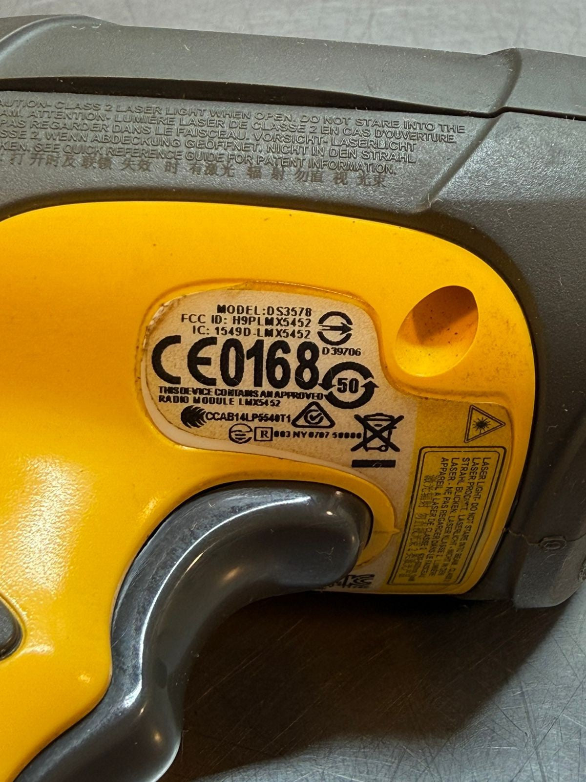 Symbol  DS3578 Wireless Barcode Scanner                            (5.3.2)