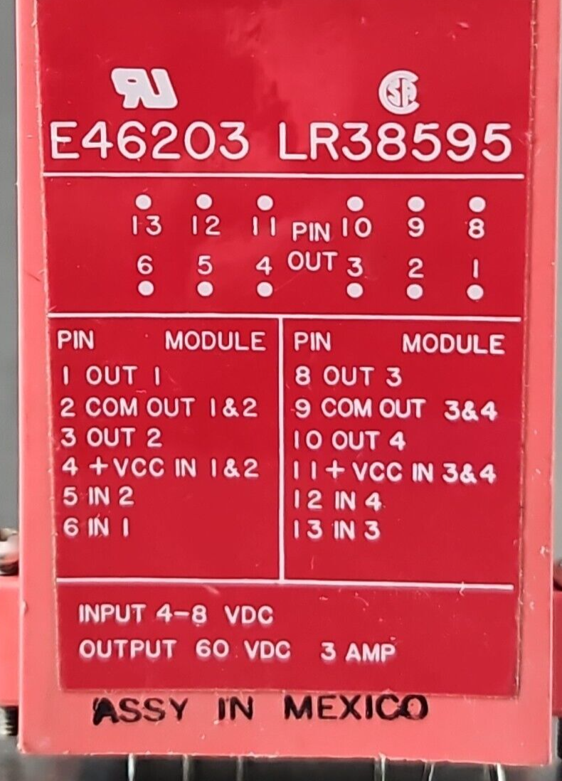 Crouzet Gordos ODC5Q I/O Module Solid State Relay E46203 LR38595         loc4A14