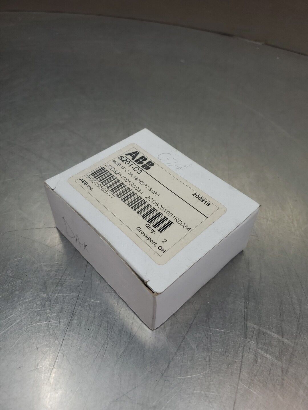 ABB S201-C3 Circuit Breaker, (2CDS251001R0034) LOT of 2.                   4B-37