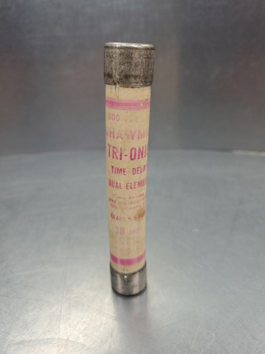 Shawmut TRS30 Tri-Onic Time Delay Fuse, 600VAC 30Amp.                      4D-38