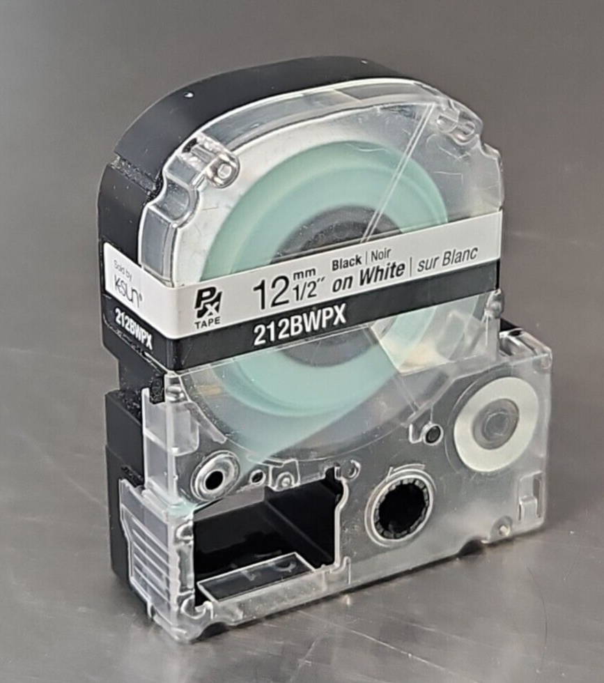 Epson 212BWPX Label Tape 1/2" K-Sun                                      loc3E36