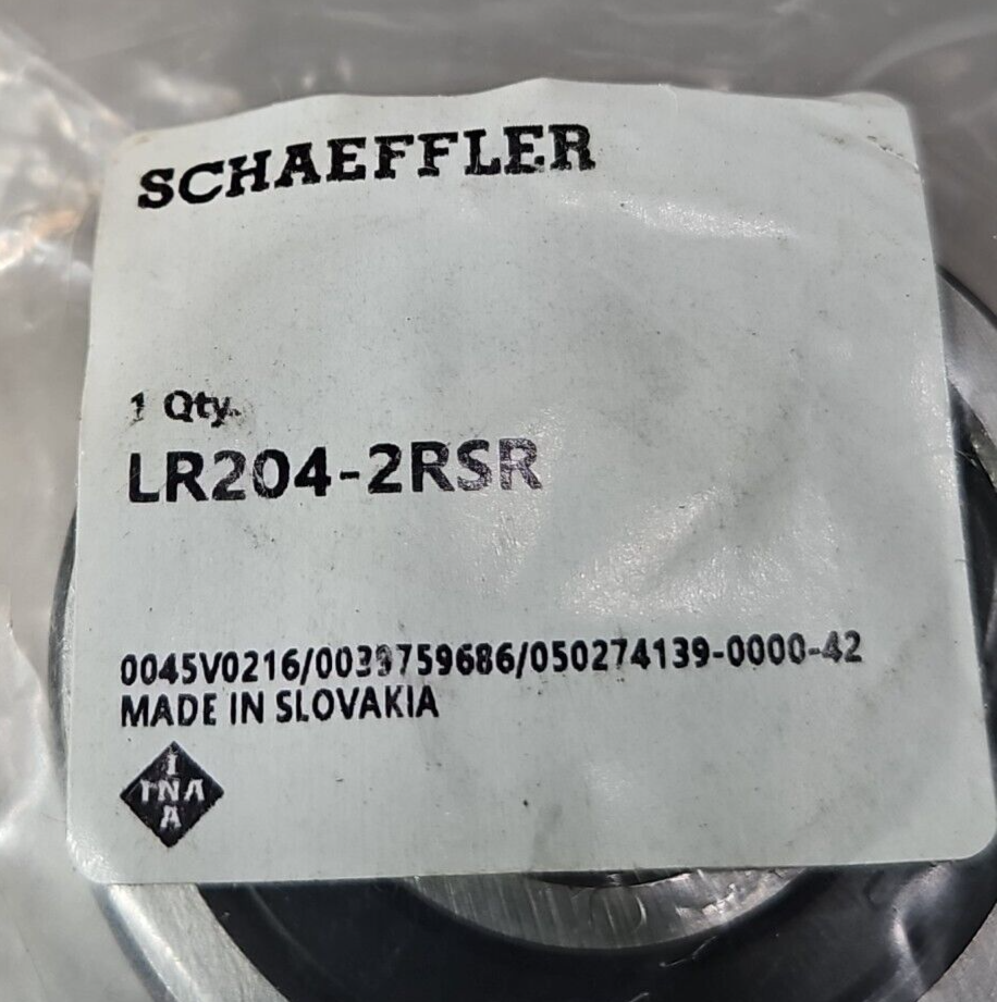 Schaeffler Bearings LR204-2RSR Yoke type track roller                   (BIN434)