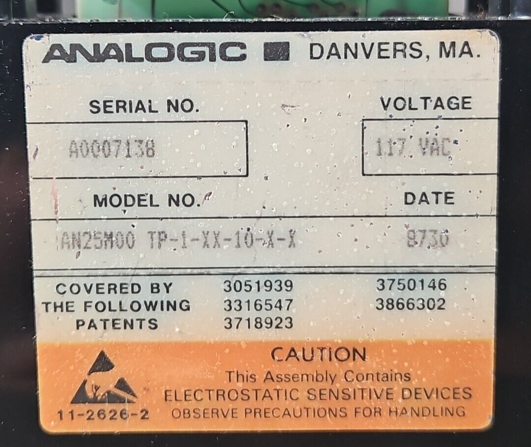 Analogic Digital AN25M00 TP-1-XX-10-X-X Panel Instrument                 loc3D40