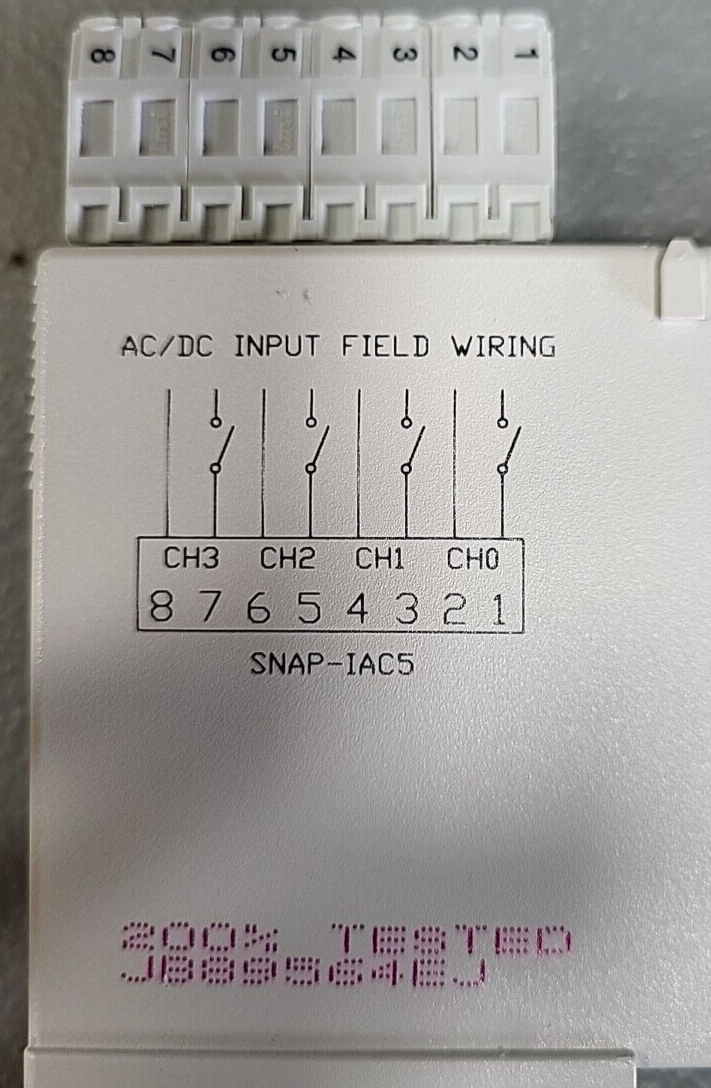 Opto 22 SNAP 1/0 Snap 4 Channel AC             (BIN  4.4.4)