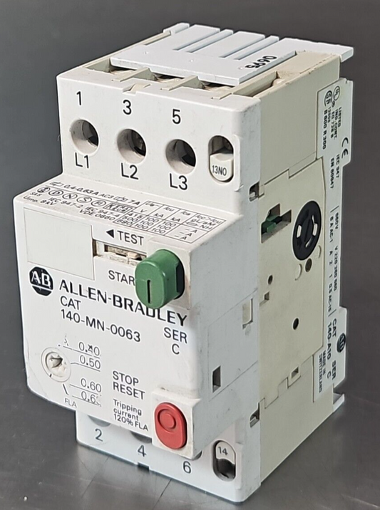 Allen-Bradley 140-MN-0063 Series C Manual Motor Starter                  loc4C16