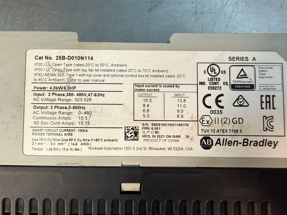 Allen-Bradley 25B-D010N114 /A Powerflex 525          (5.2.3)