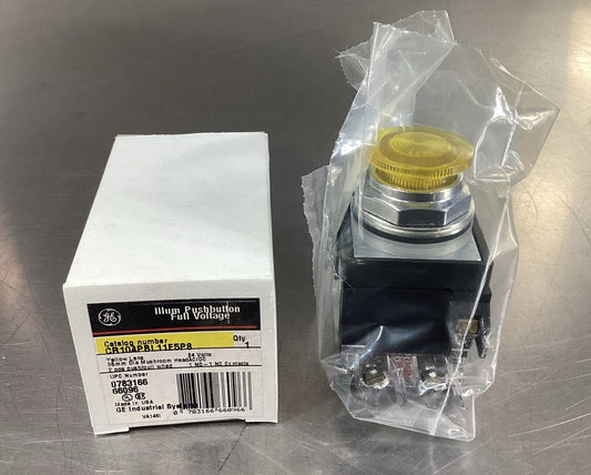 GENERAL ELECTRIC  CR104PBL11E5P8  PB Yellow Mushroom Head 24V      4B-27