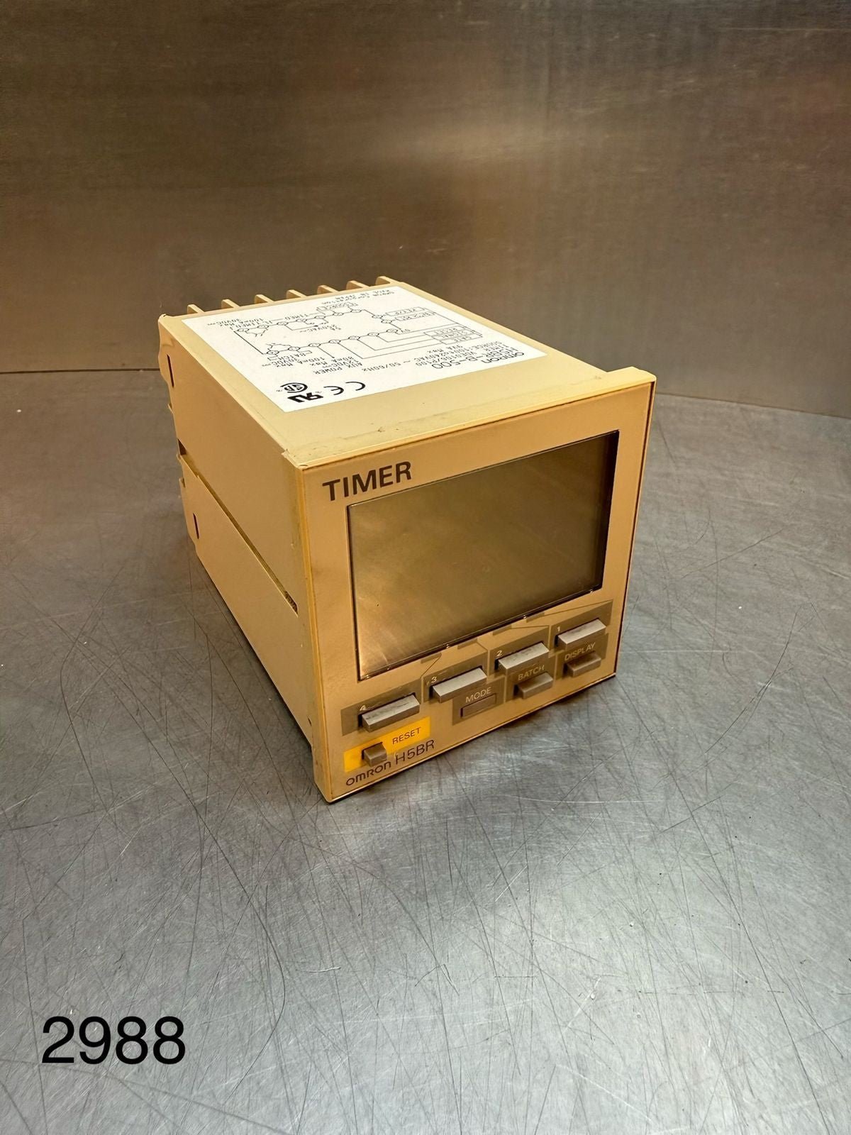 Omron H5BR-B-500 Timer VDE0106/P100   100 to 240 Vac 50/60Hz       (9.3.3)