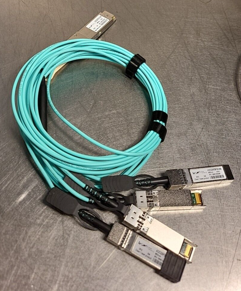 Active Optical Cable Breakout QSFP+ 40Gbps to 4x10G SFP/20M AOCQSP40-020(BIN461)